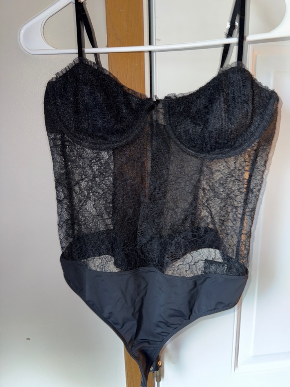 For Love & Lemons Black Lace Bodysuit